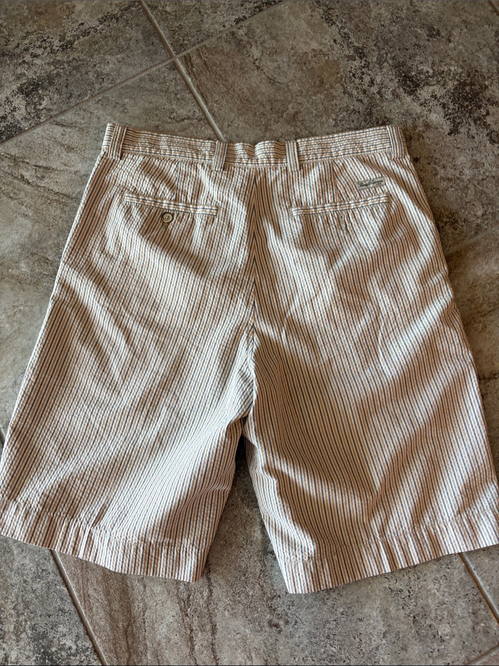 Men's Tommy Bahama Striped Seersucker Shorts 33 - Picture 5 of 9
